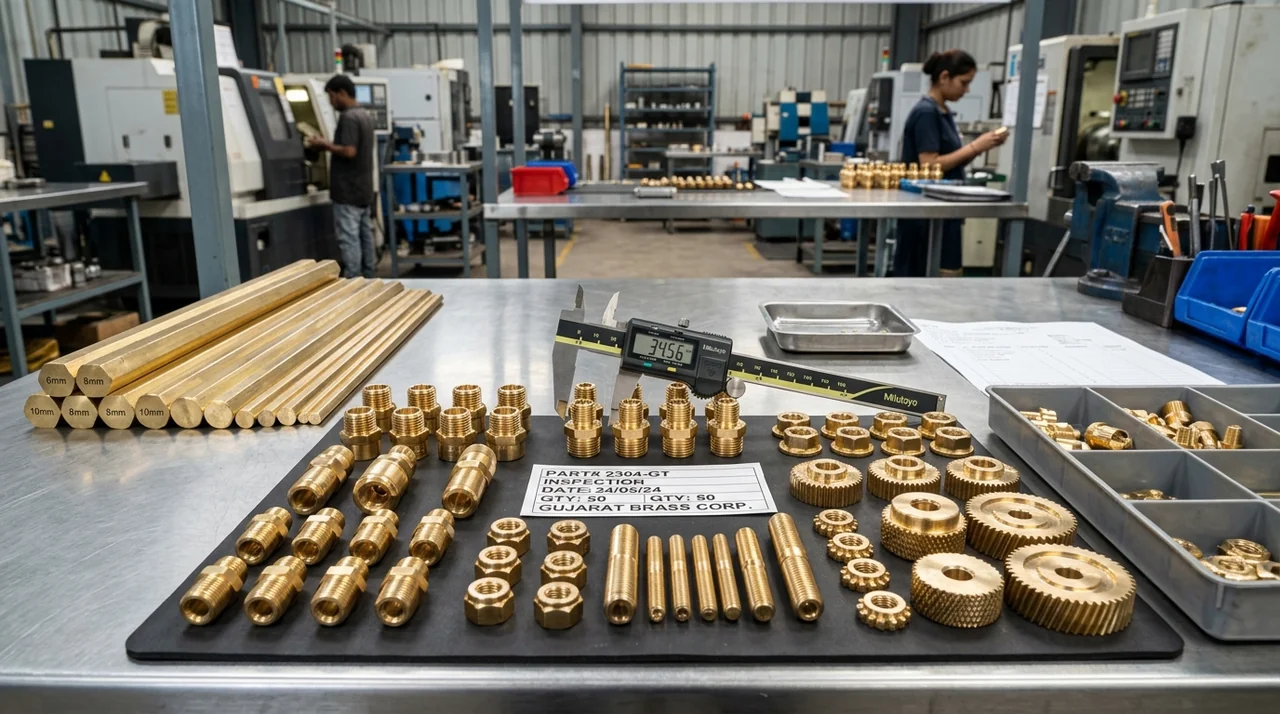 Brass earthing clamp on industrial ground rod