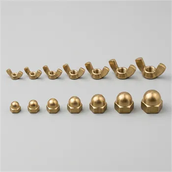 Brass Dome & Wing Nuts